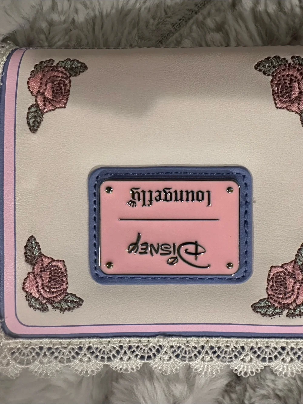 Loungefly Pink & Purple Floral Lace Wallet